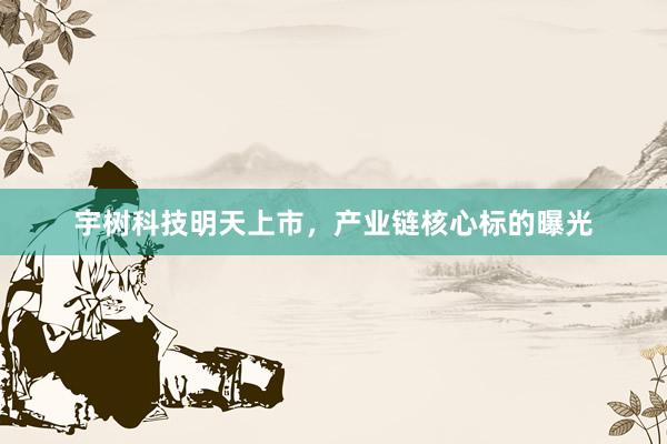 宇树科技明天上市，产业链核心标的曝光